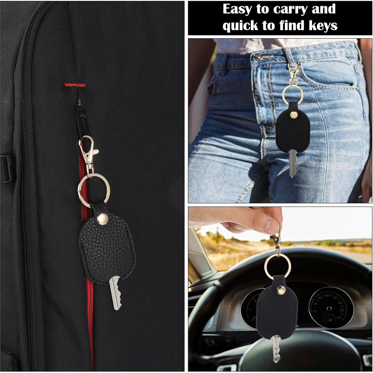 Funda de Llave de Cuero PU Ymapinc - 2 Piezas, Negro