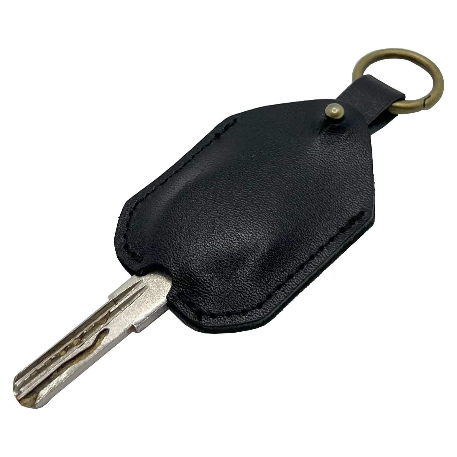 Funda de Llave de Cuero Genuino Vintage 5x7cm - Portallaves Estiloso