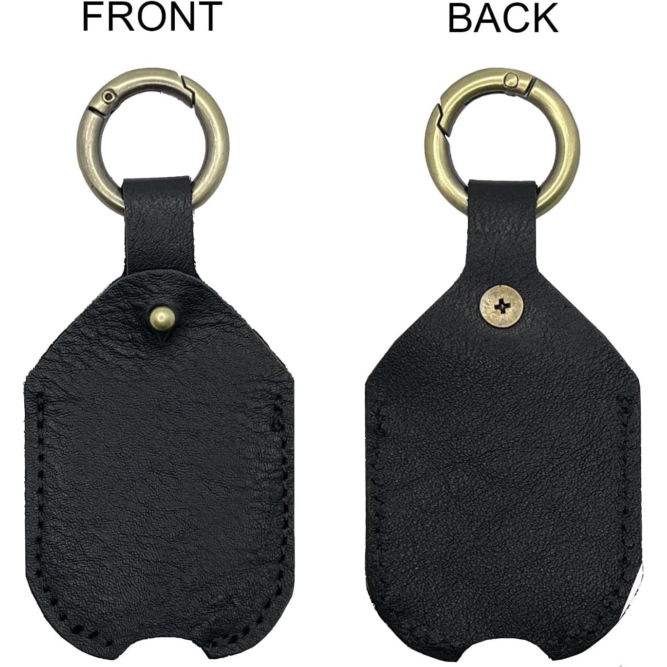 Funda de Llave de Cuero Genuino Vintage 5x7cm - Portallaves Estiloso