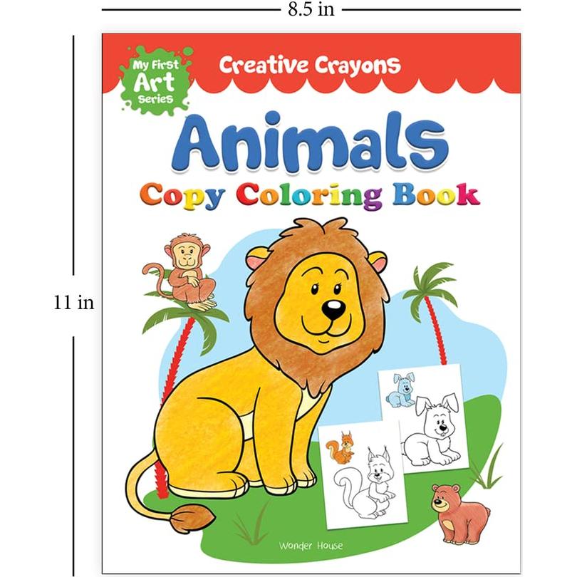 Colouring Book of Animals: Crayon Copy Colour Books (Creative Crayons)