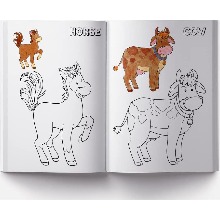 Colouring Book of Animals: Crayon Copy Colour Books (Creative Crayons)