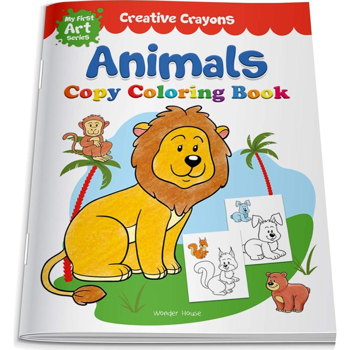 Colouring Book of Animals: Crayon Copy Colour Books (Creative Crayons)
