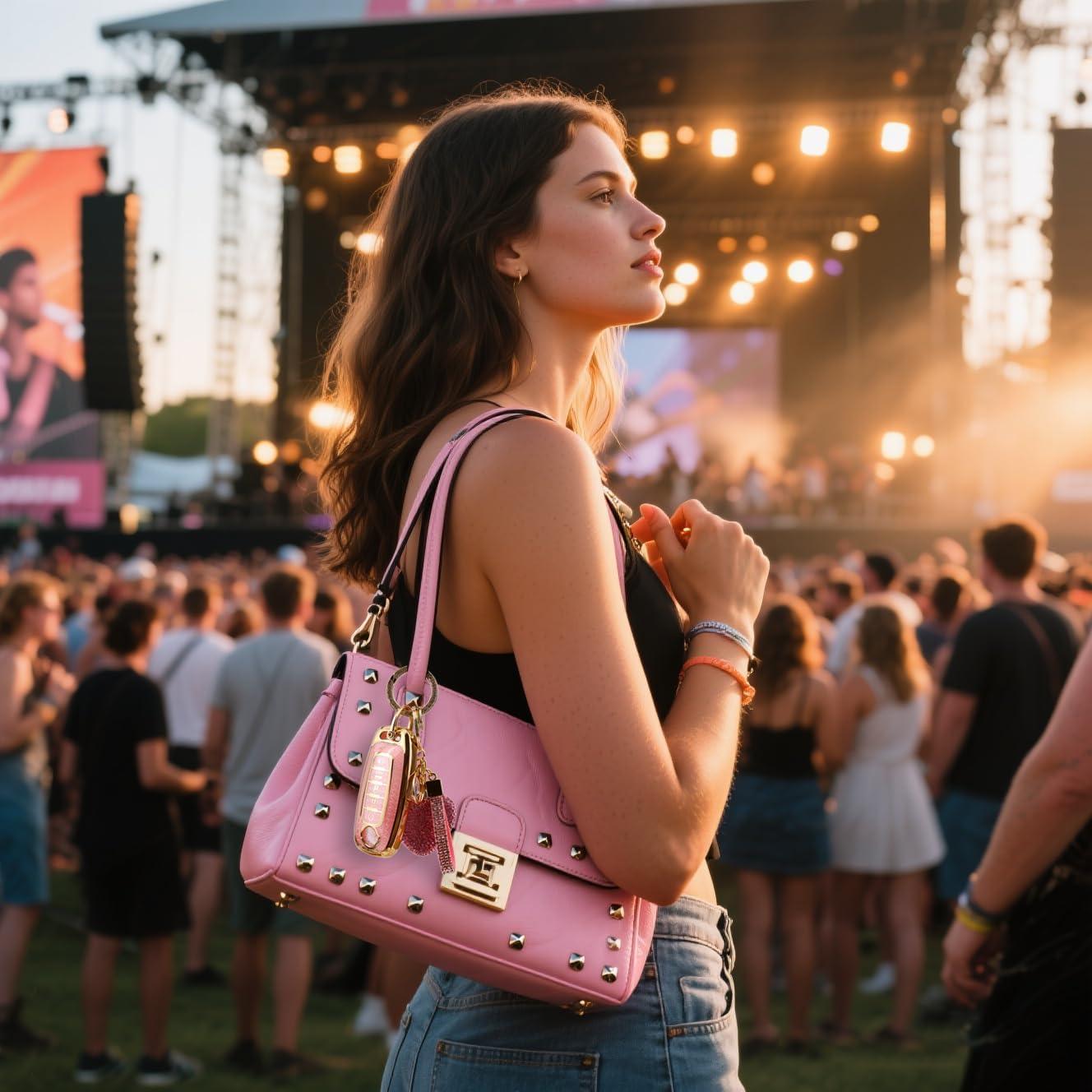 Cubierta de llavero Simocky Rosa para Honda 2013-2017 4 Botones