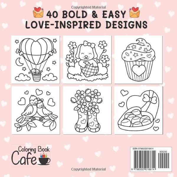 Cozy Love: Cute and Cozy Coloring Book for Adults & Teens with Easy and Bold Hygge-Inspired Designs