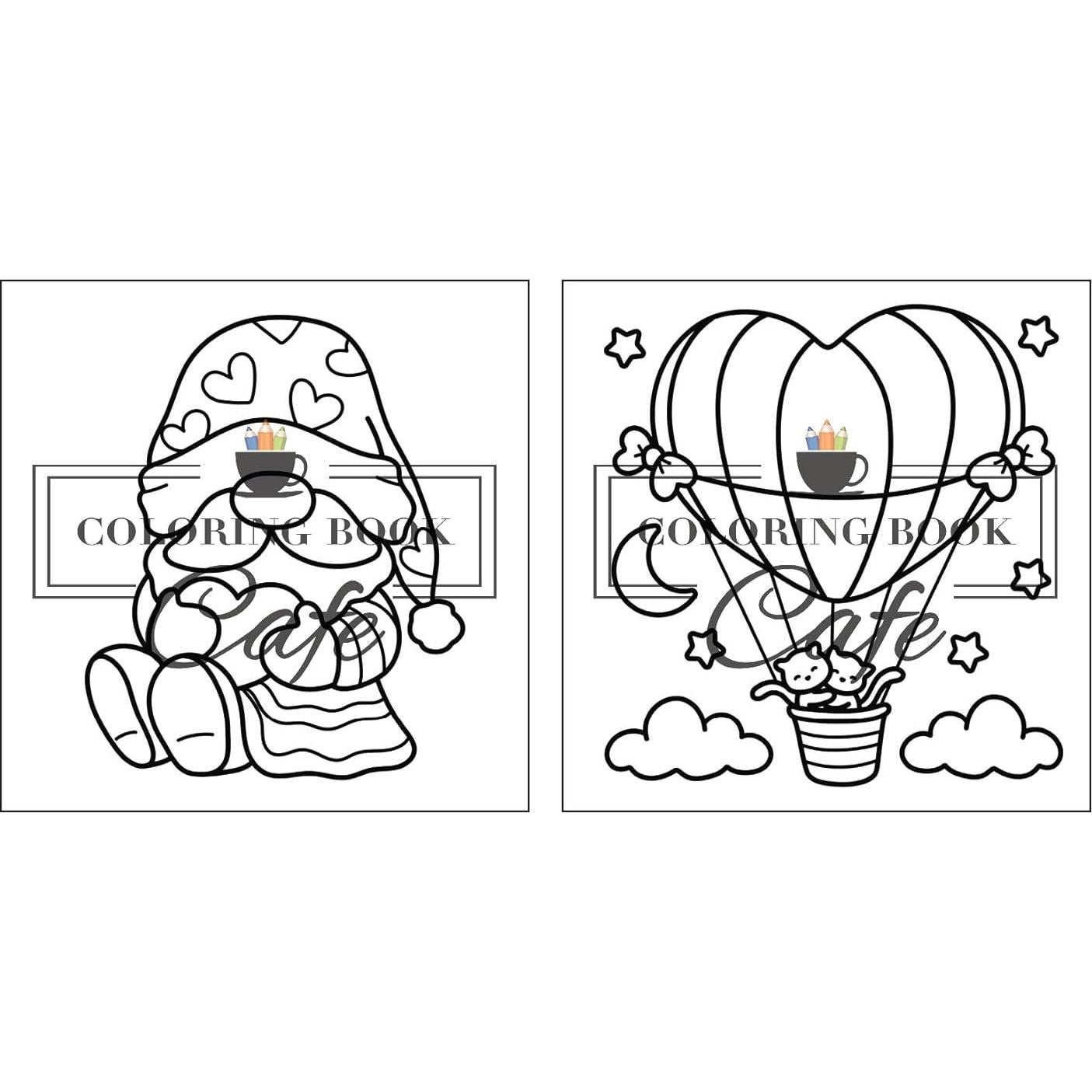 Cozy Love: Cute and Cozy Coloring Book for Adults & Teens with Easy and Bold Hygge-Inspired Designs