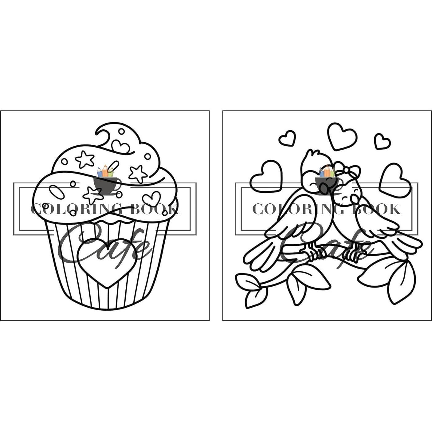 Cozy Love: Cute and Cozy Coloring Book for Adults & Teens with Easy and Bold Hygge-Inspired Designs