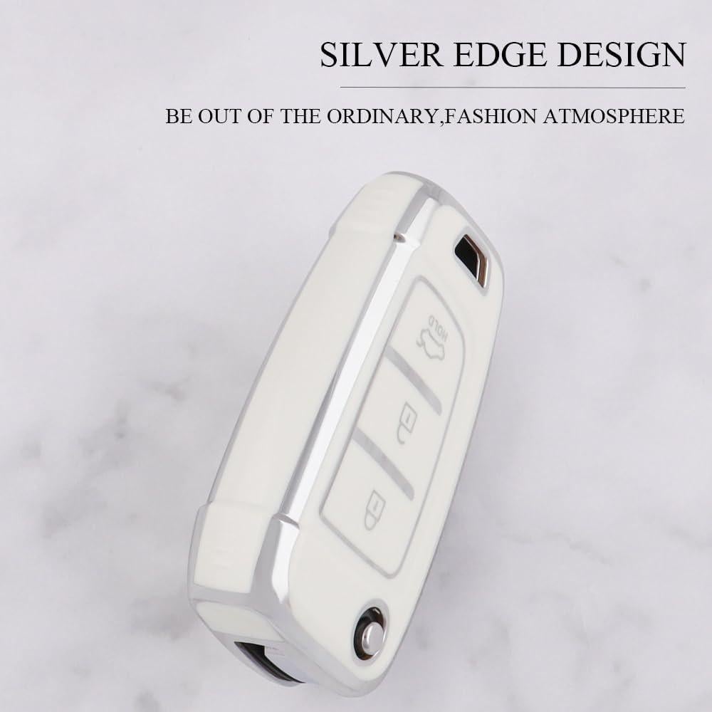 Funda de Llave TPU HIBEYO para Hyundai Elantra Tucson 3 Botones