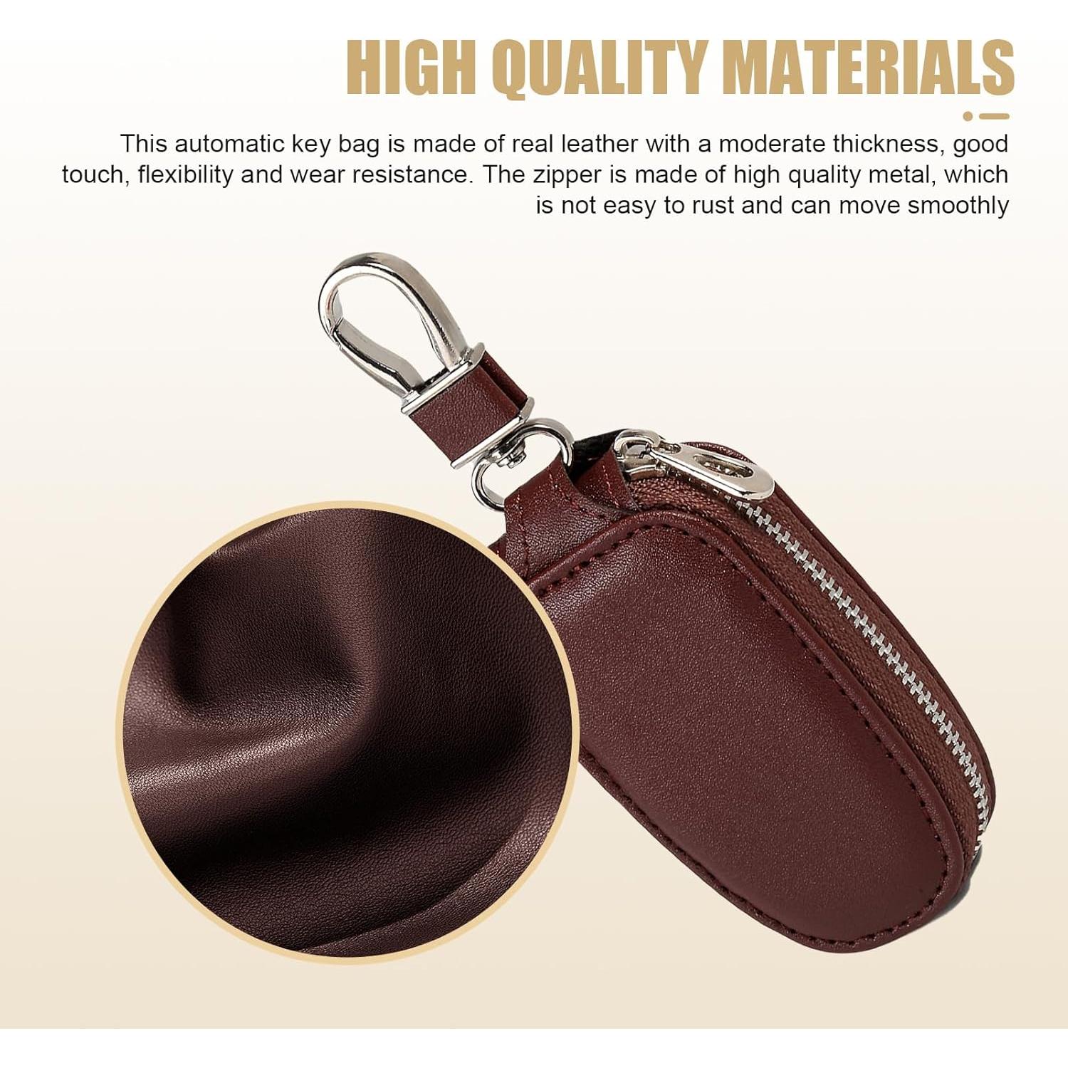 Funda de Cuero para Llave de Coche Universal Marrón