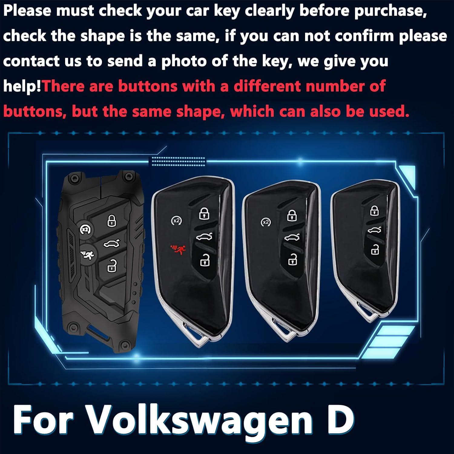 Funda de Llave de Coche Cavlobe para Volkswagen Golf 8 ID.3 ID.4