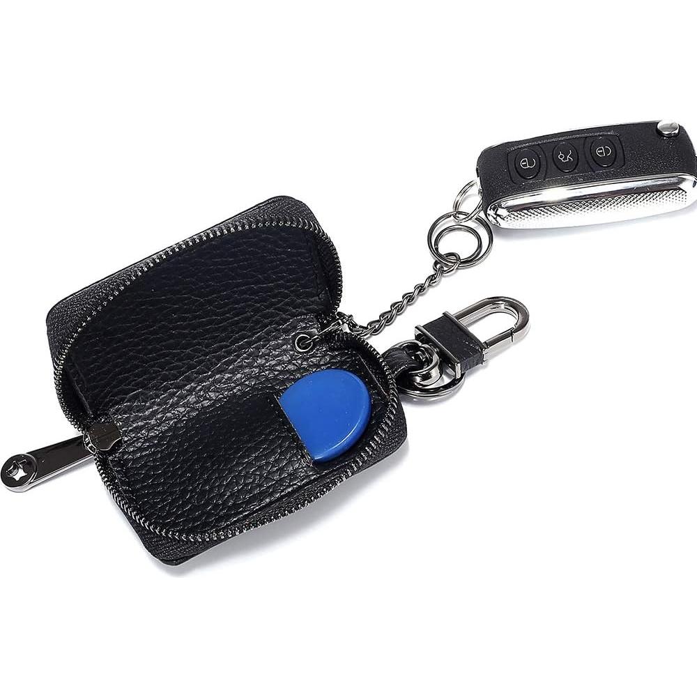 Funda de Llave de Cuero EXKOKORO Marrón para Auto