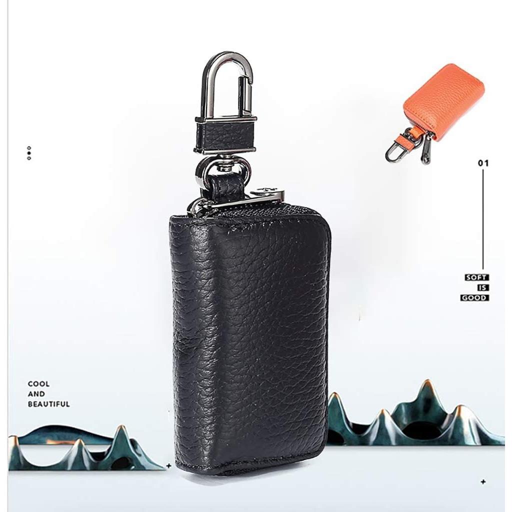 Funda de Llave de Cuero EXKOKORO Marrón para Auto