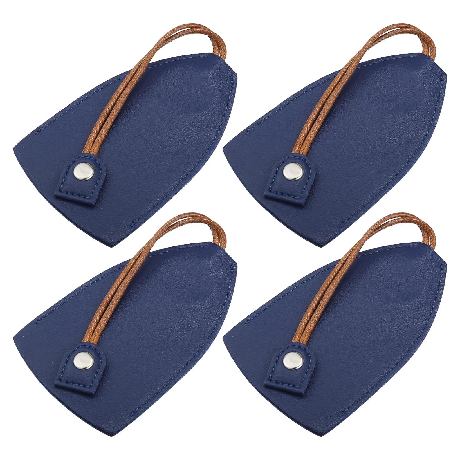 Funda de Llave de Coche VekAuto 4 Pcs Cuero Sintético Azul