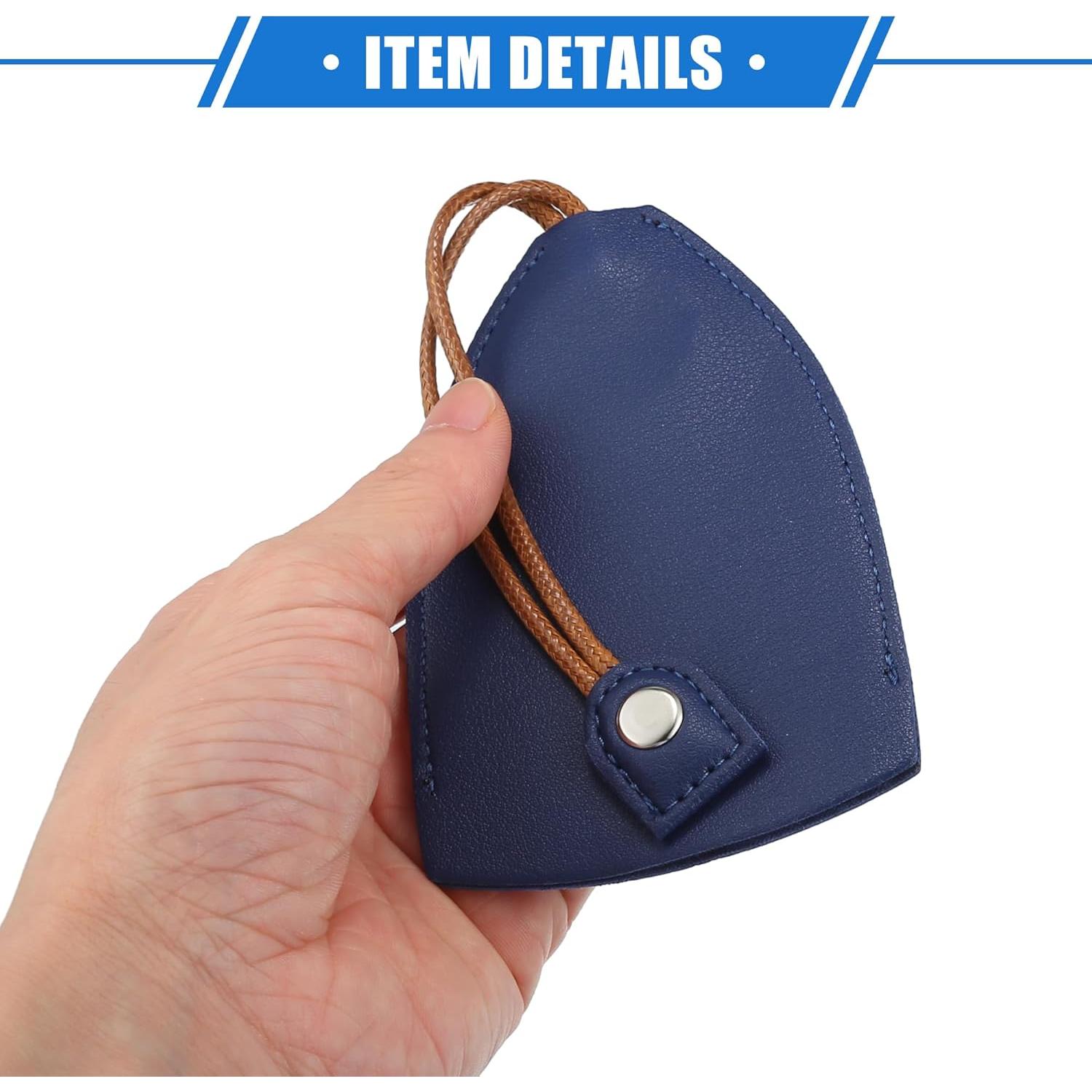 Funda de Llave de Coche VekAuto 4 Pcs Cuero Sintético Azul