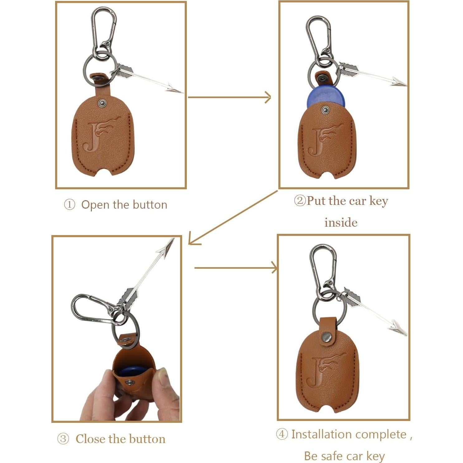 Funda de Llave de Coche Universal de Cuero Premium - 8 Colores