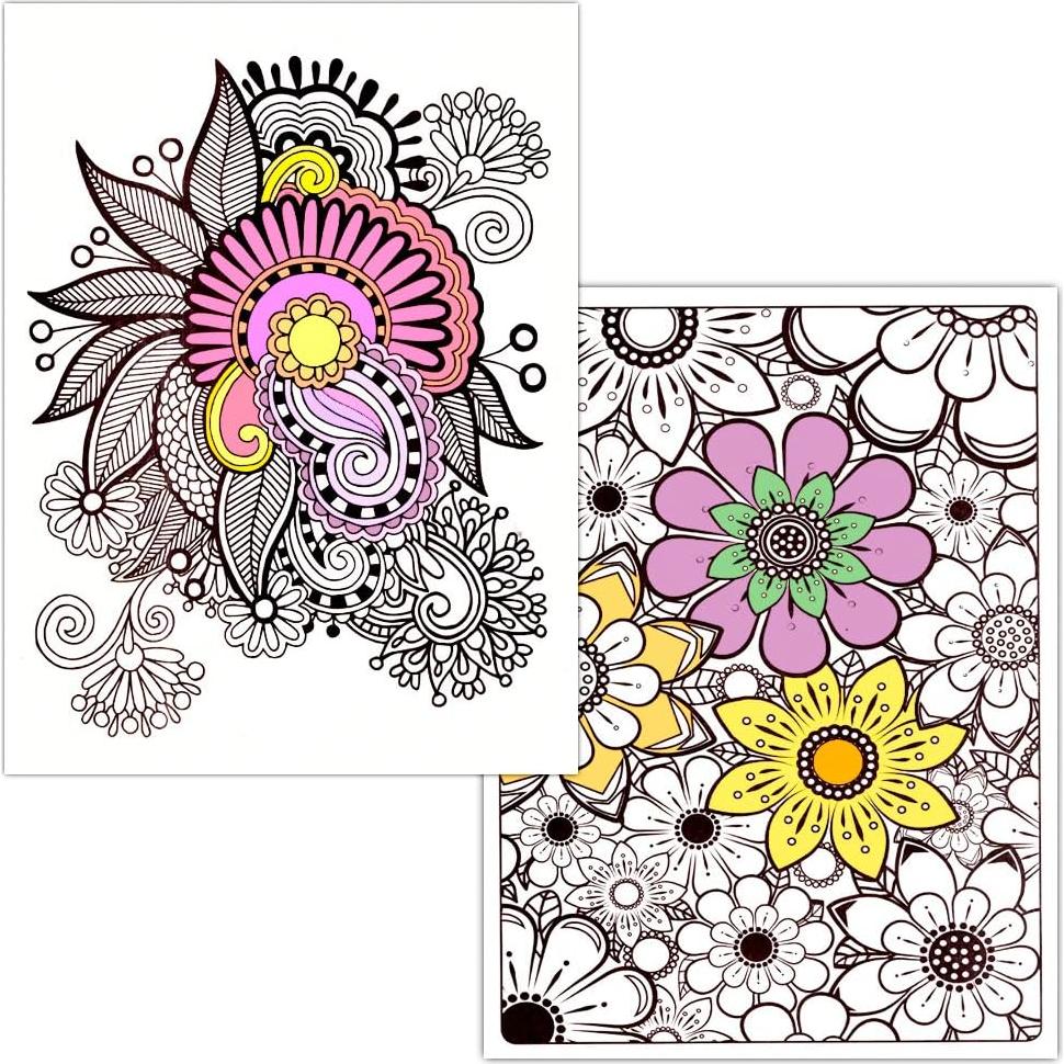 Conjunto de Libros para Colorear Crenstone 10 Deluxe Adultos