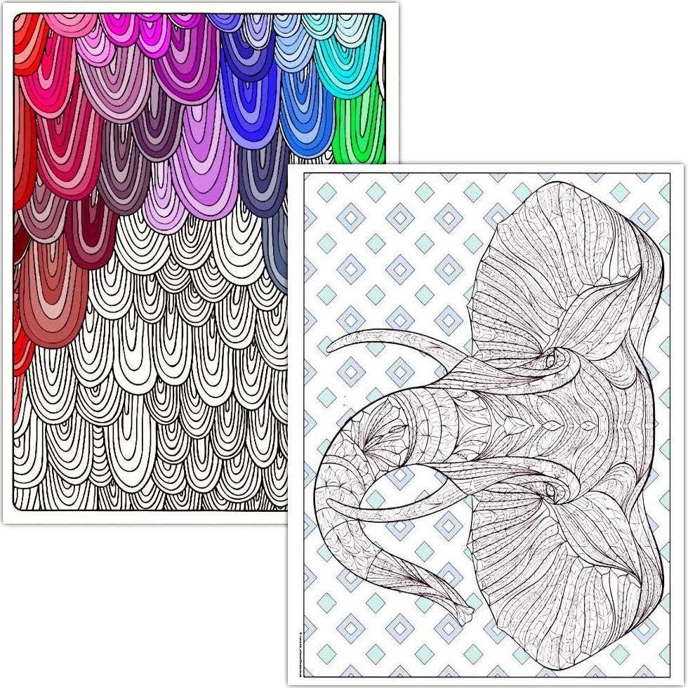 Conjunto de Libros para Colorear Crenstone 10 Deluxe Adultos