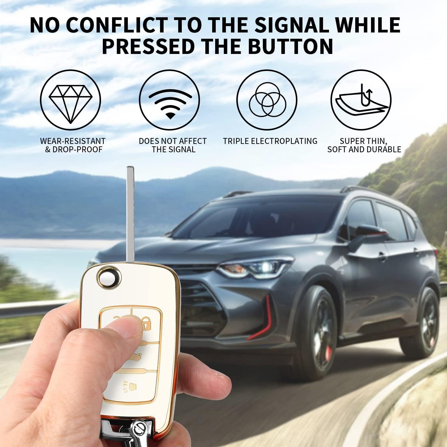 Cubierta de Llave QBUC para Chevrolet 4 Botones - TPU Premium