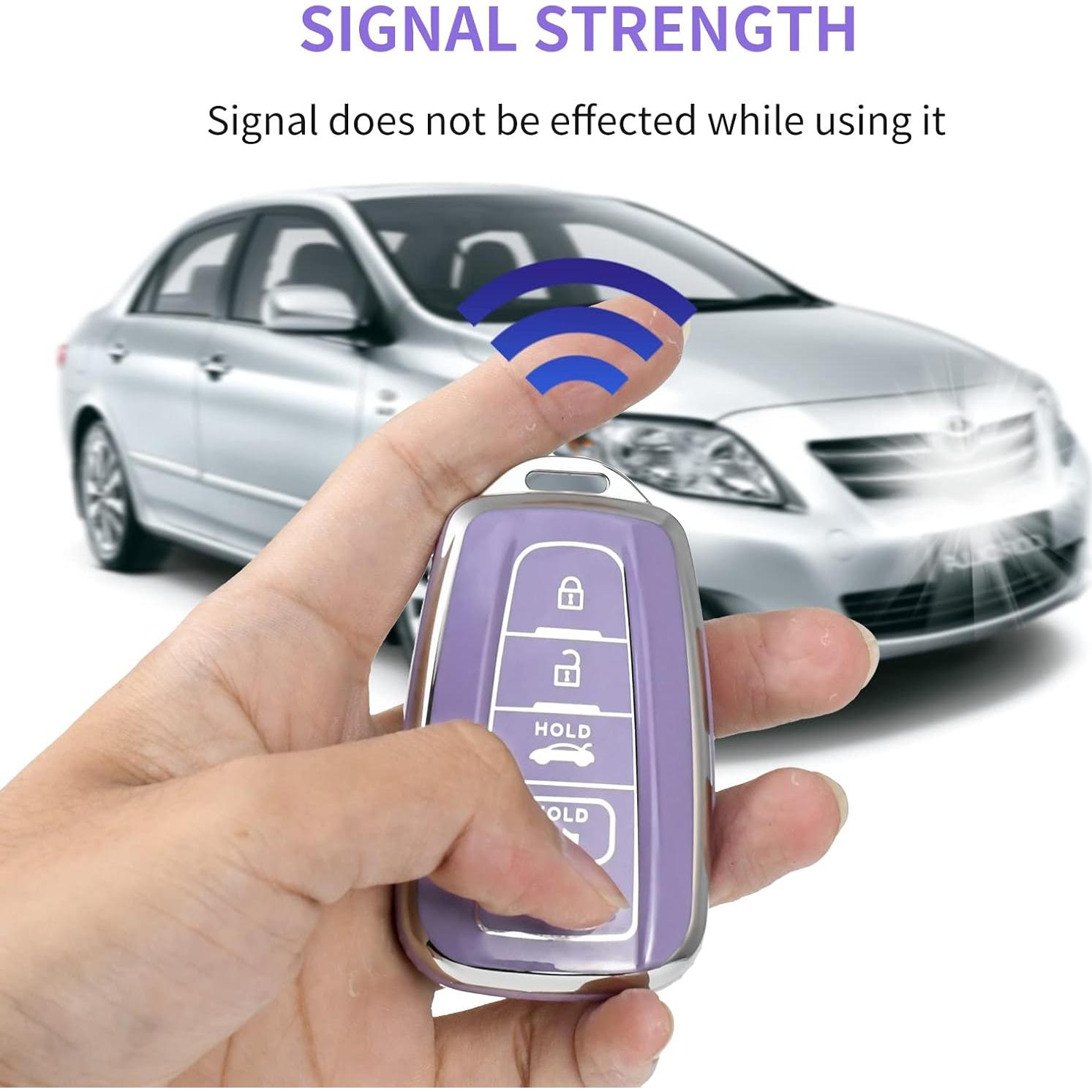 Cubierta de Llave Fob OFFCURVE para Toyota 2018-2022 TPU Púrpura