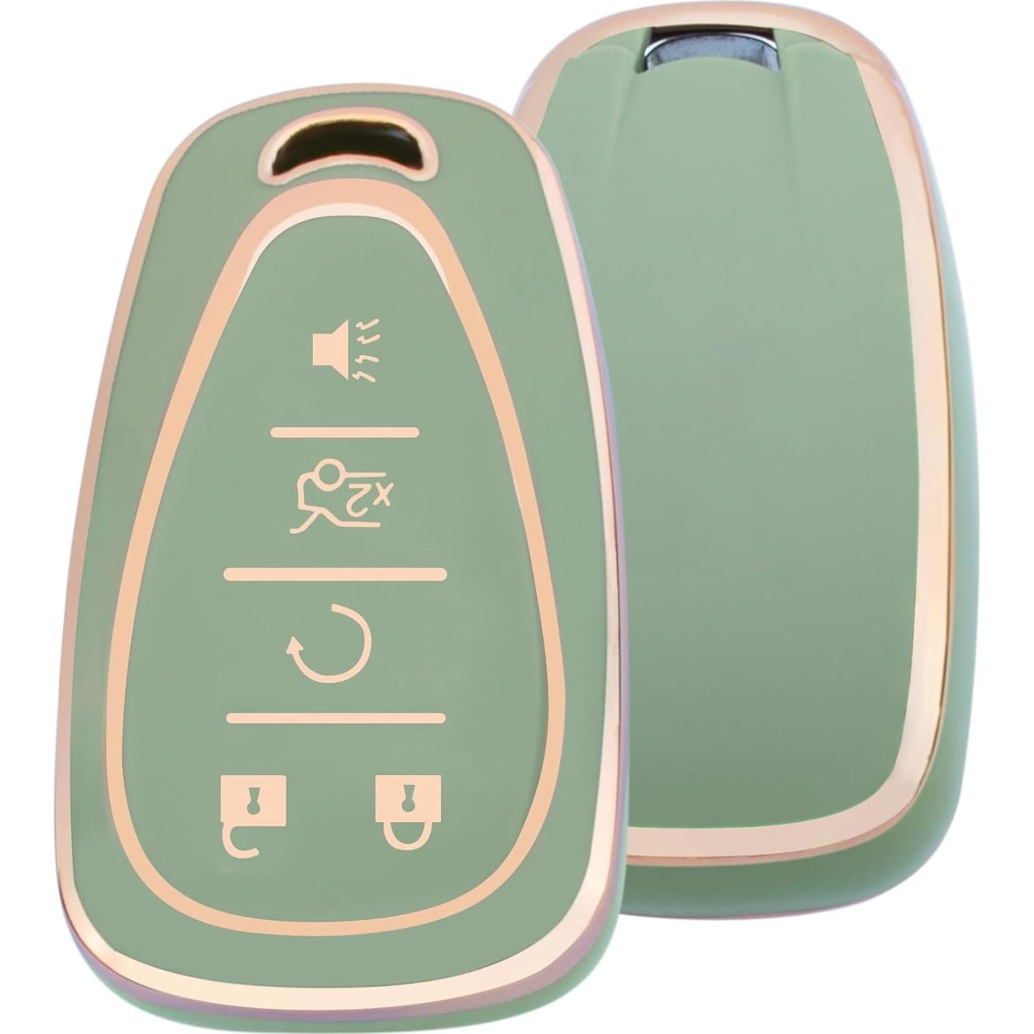 Cubierta de Llave Chevy XIYANG TRADE Verde TPU Protección Total