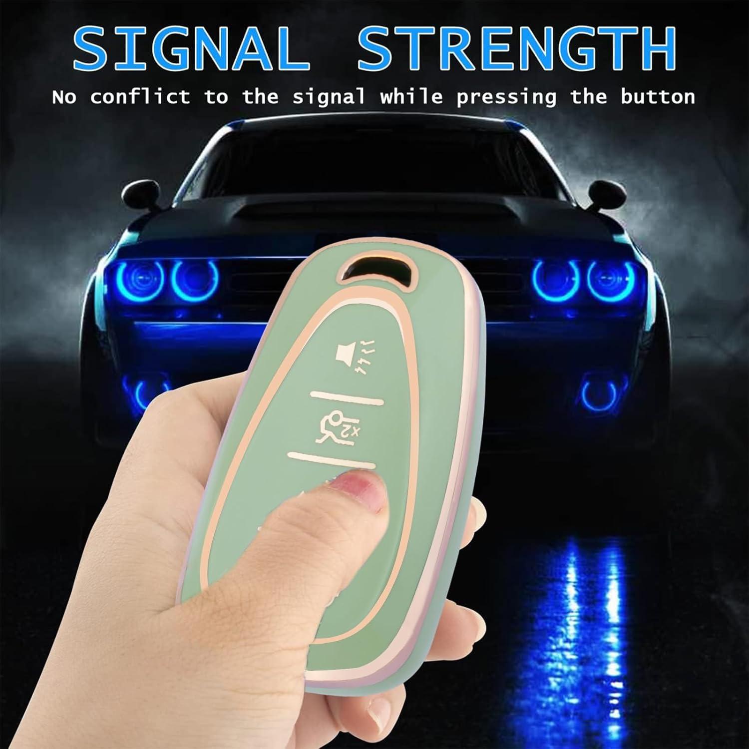 Cubierta de Llave Chevy XIYANG TRADE Verde TPU Protección Total