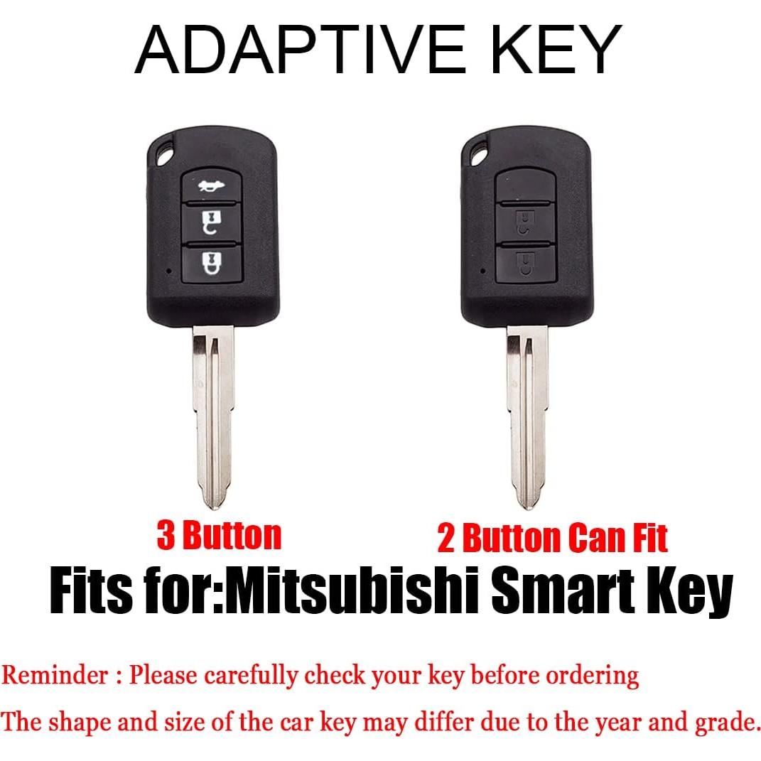Funda de Llave HIBEYO para Mitsubishi 2016-2021 - Negro