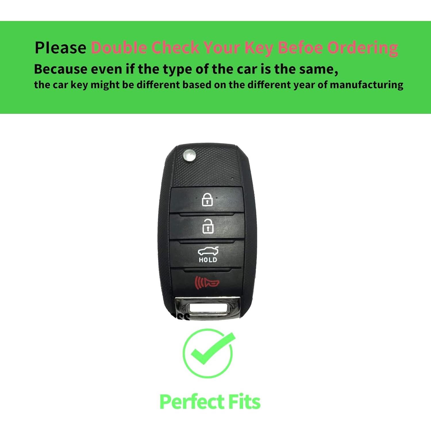 Funda de Llave Kia LCWPJWWS TPU 360° Protección 4 Botones