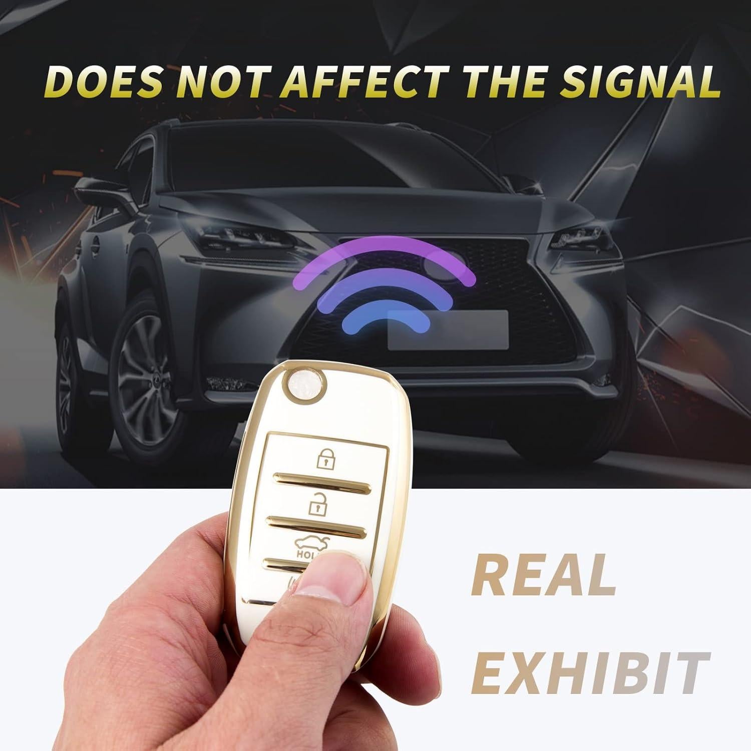 Funda de Llave Kia LCWPJWWS TPU 360° Protección 4 Botones