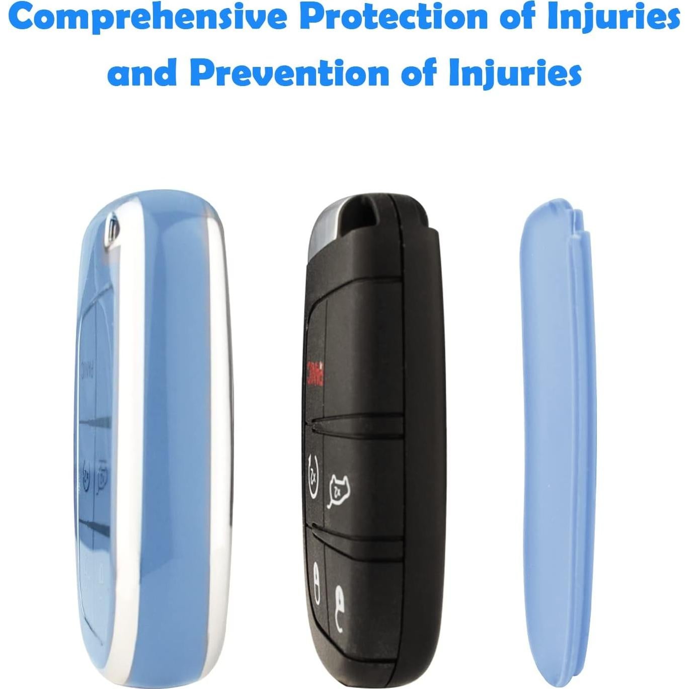 Cubierta de Llavero Jeep XIYANG TRADE Azul TPU 360 Grados