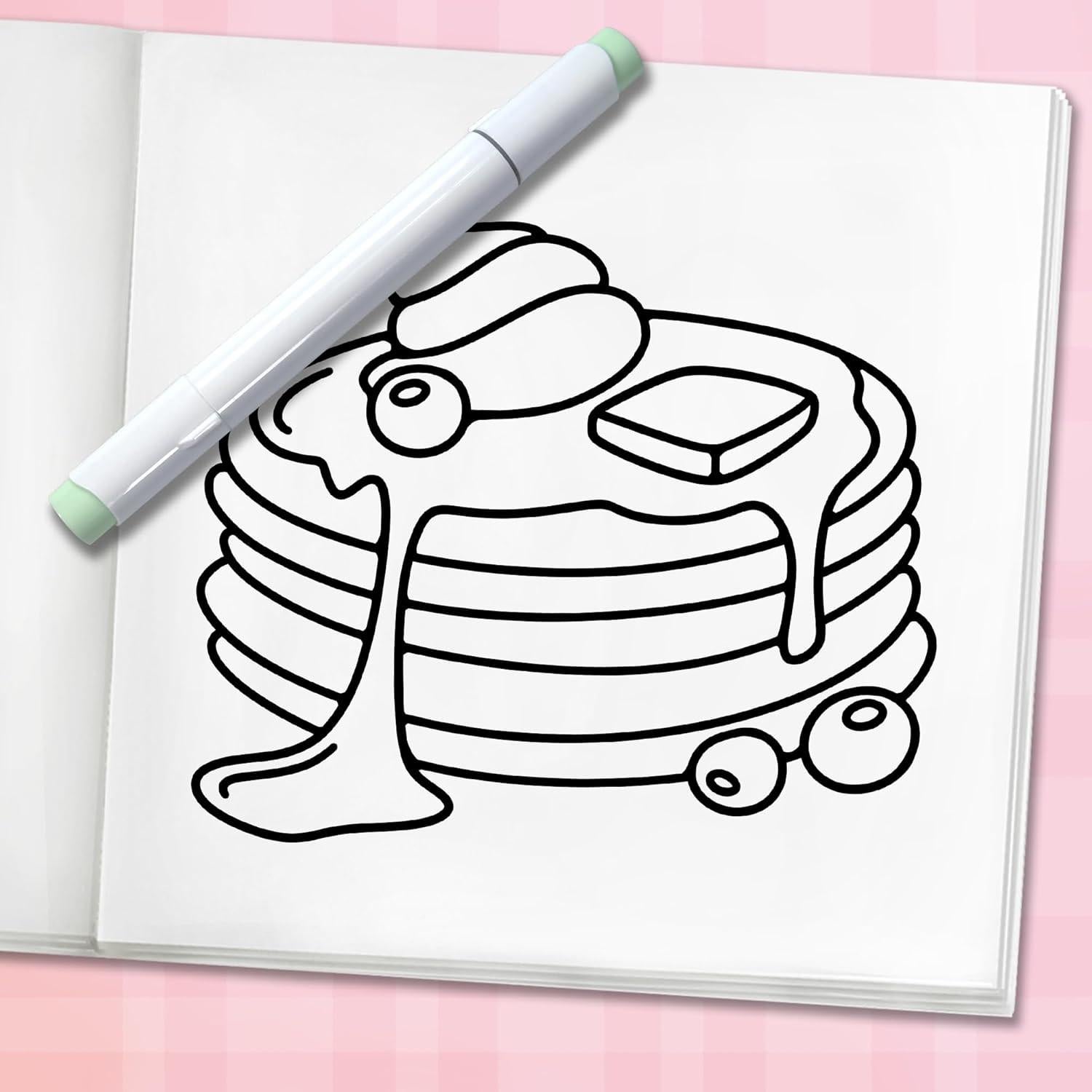 Cute & Sweet Coloring Book: Bold, Easy, and Simple Food Designs for Adults with Cakes, Candies, Ice Cream, Pastries, Desserts, and More! (Bold and Easy Coloring Books)