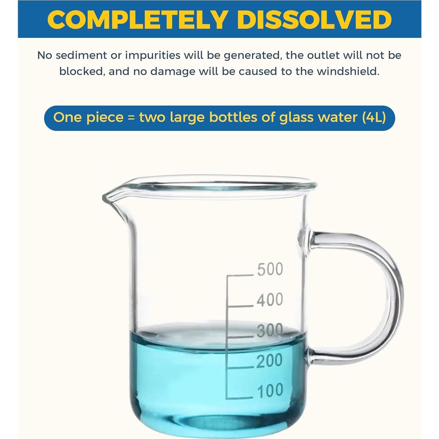 30 Tabletas de Lavado de Parabrisas UBOG, Ecológicas y Compactas