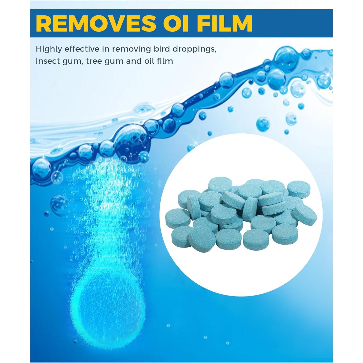 30 Tabletas de Lavado de Parabrisas UBOG, Ecológicas y Compactas