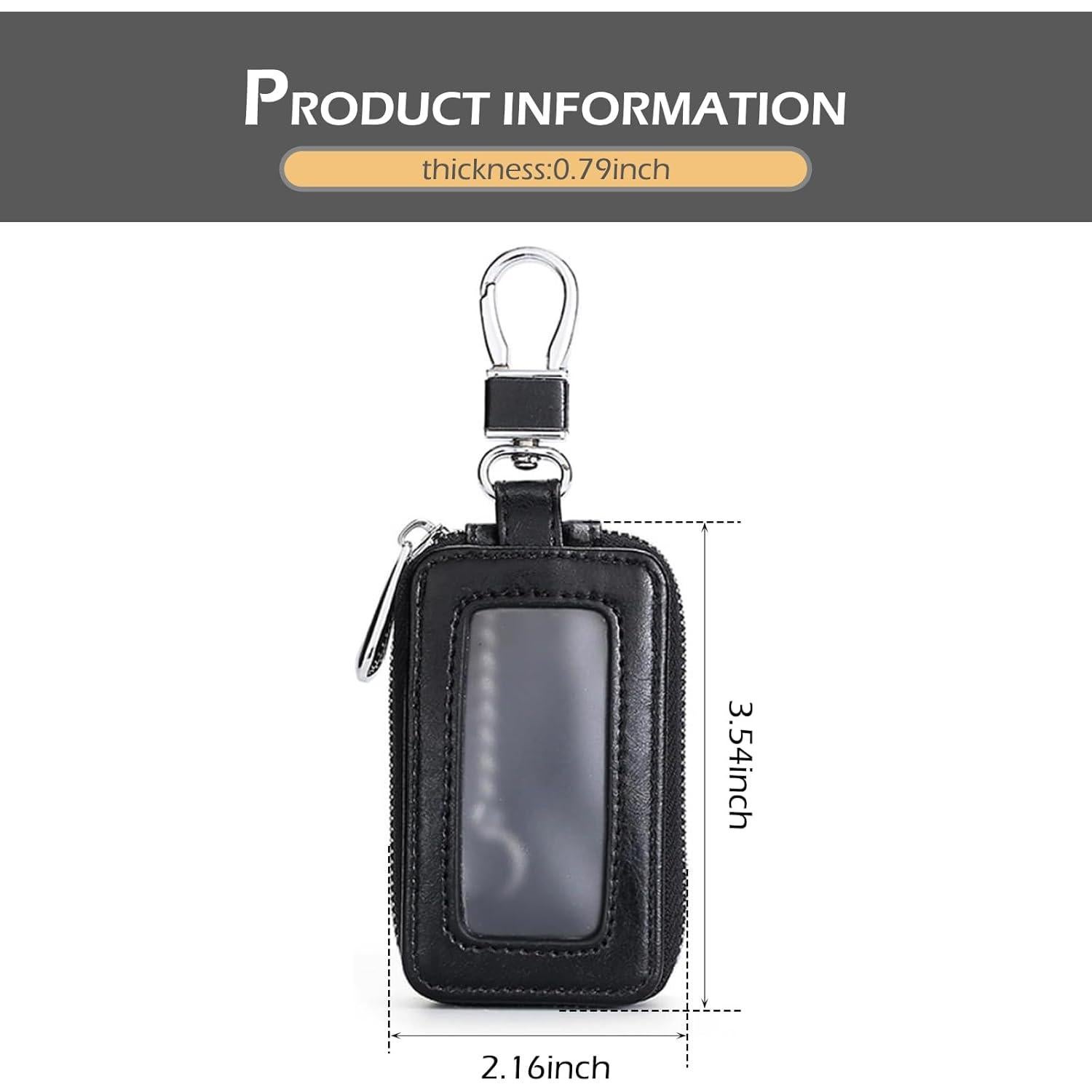 Cubierta de Llave de Coche MLY de Cuero PU con Ventana