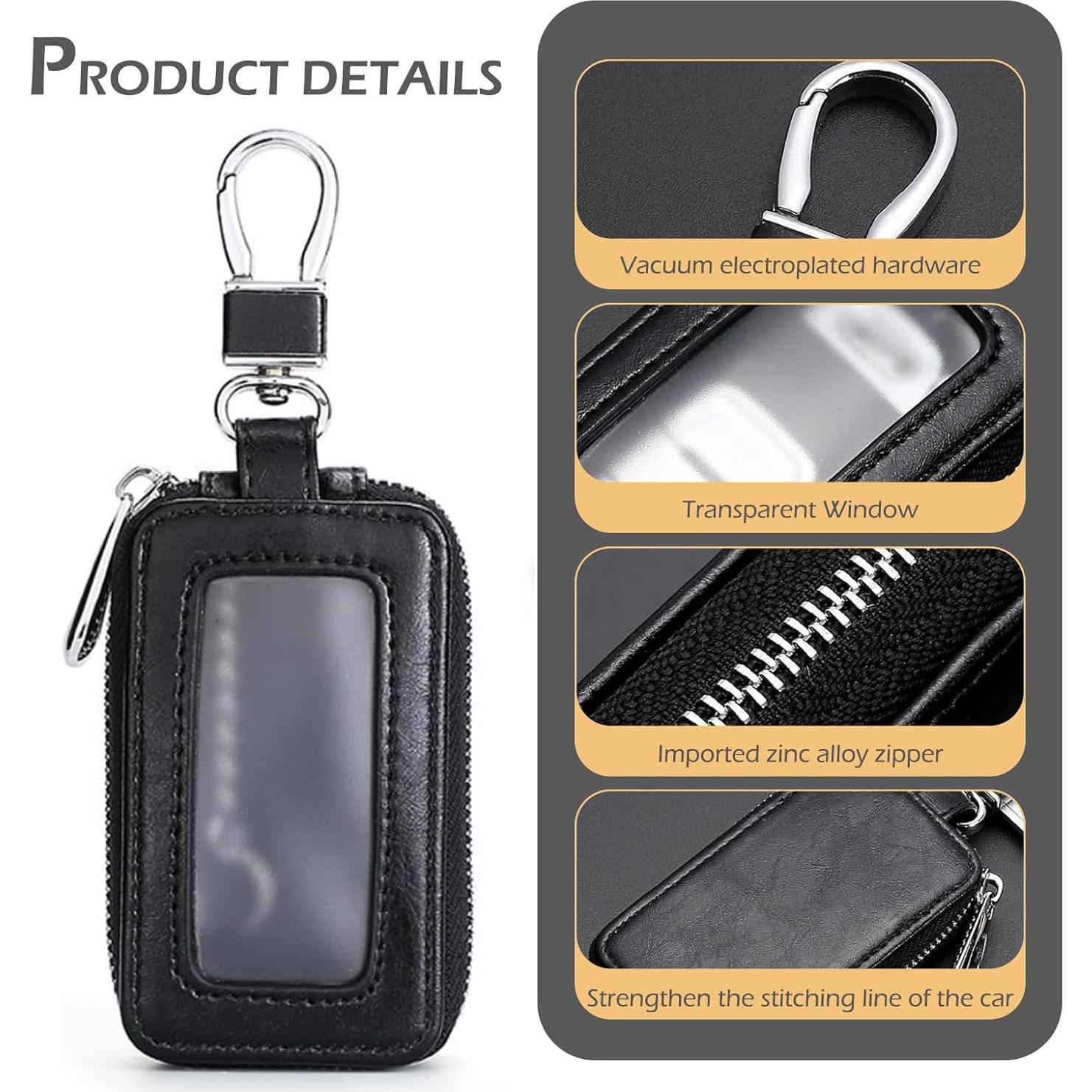 Cubierta de Llave de Coche MLY de Cuero PU con Ventana