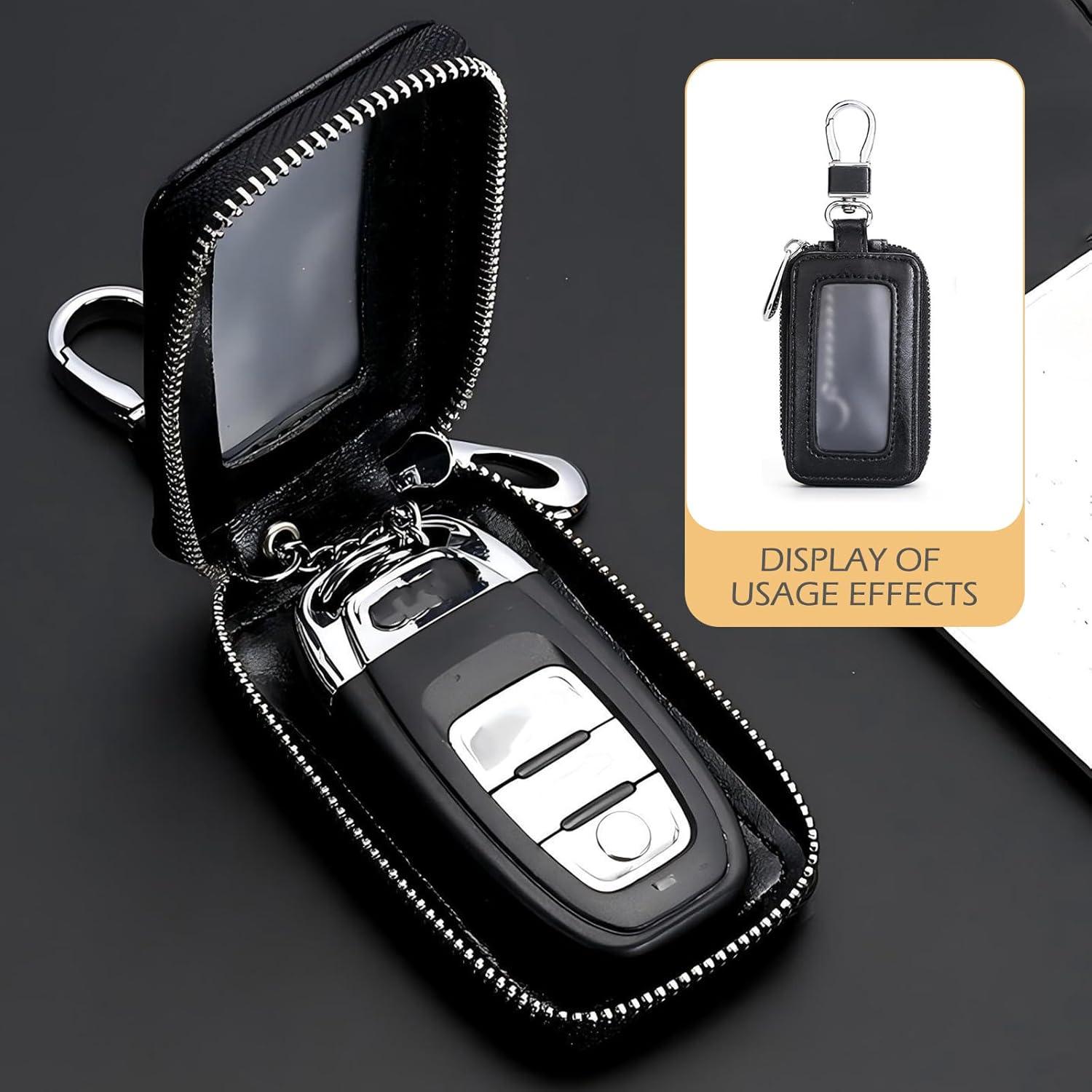 Cubierta de Llave de Coche MLY de Cuero PU con Ventana