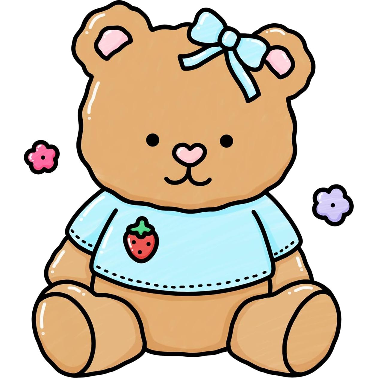 Easy: Cute & Simple Coloring Book for Adults and Kids