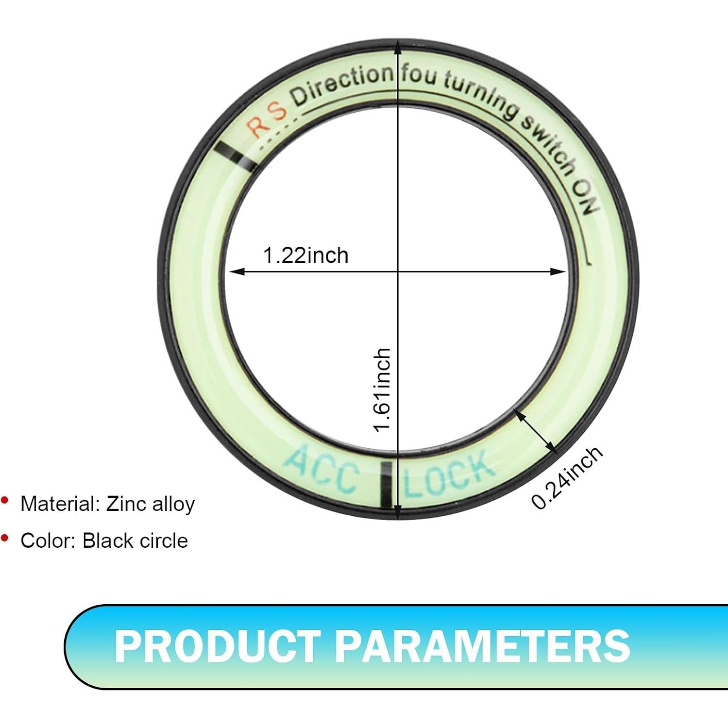 Cubierta Luminosa Botón de Inicio MOXRUQ Negro Universal