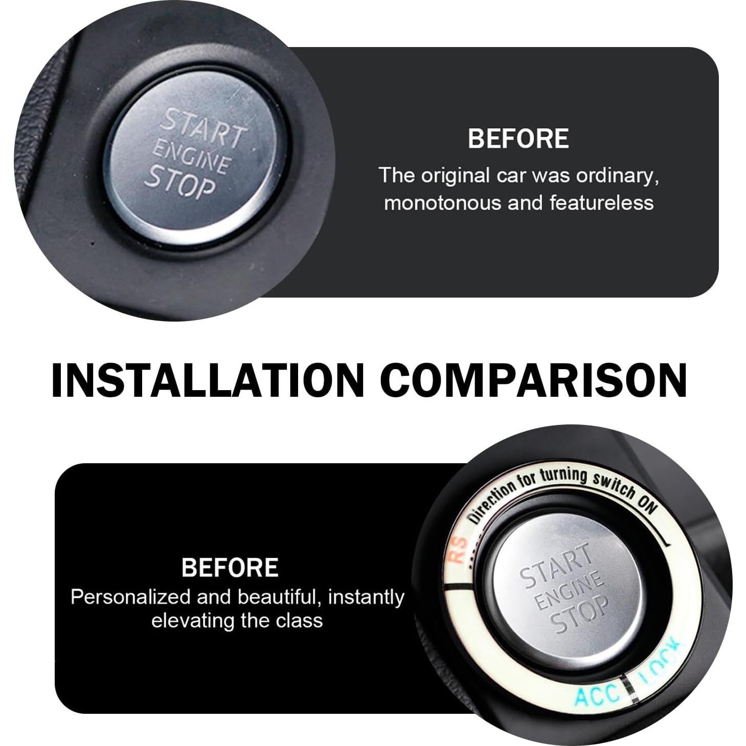 Cubierta Luminosa Botón de Inicio MOXRUQ Negro Universal