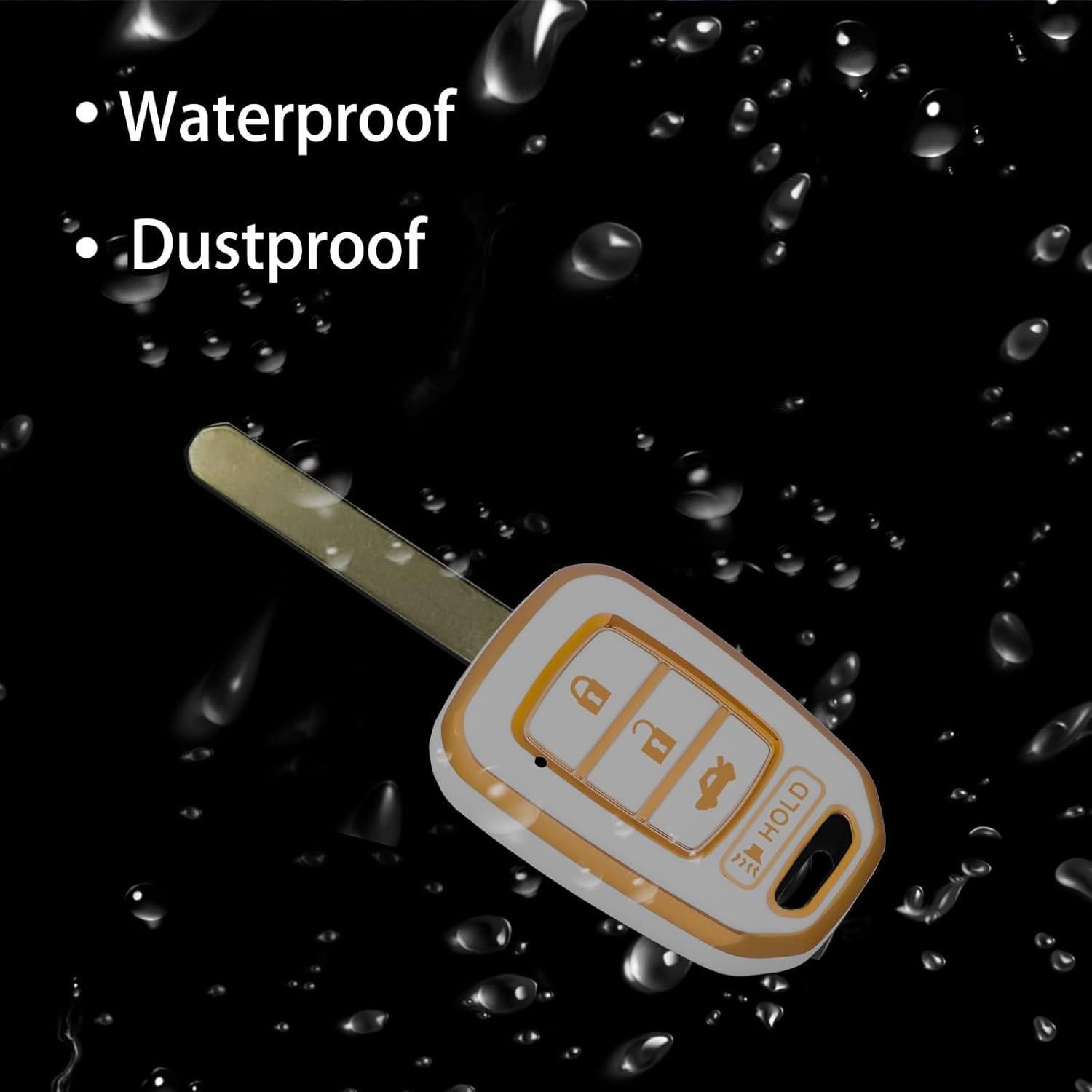 Funda de Llave TPU Blanca WORCAS para Honda Accord Civic CR-V