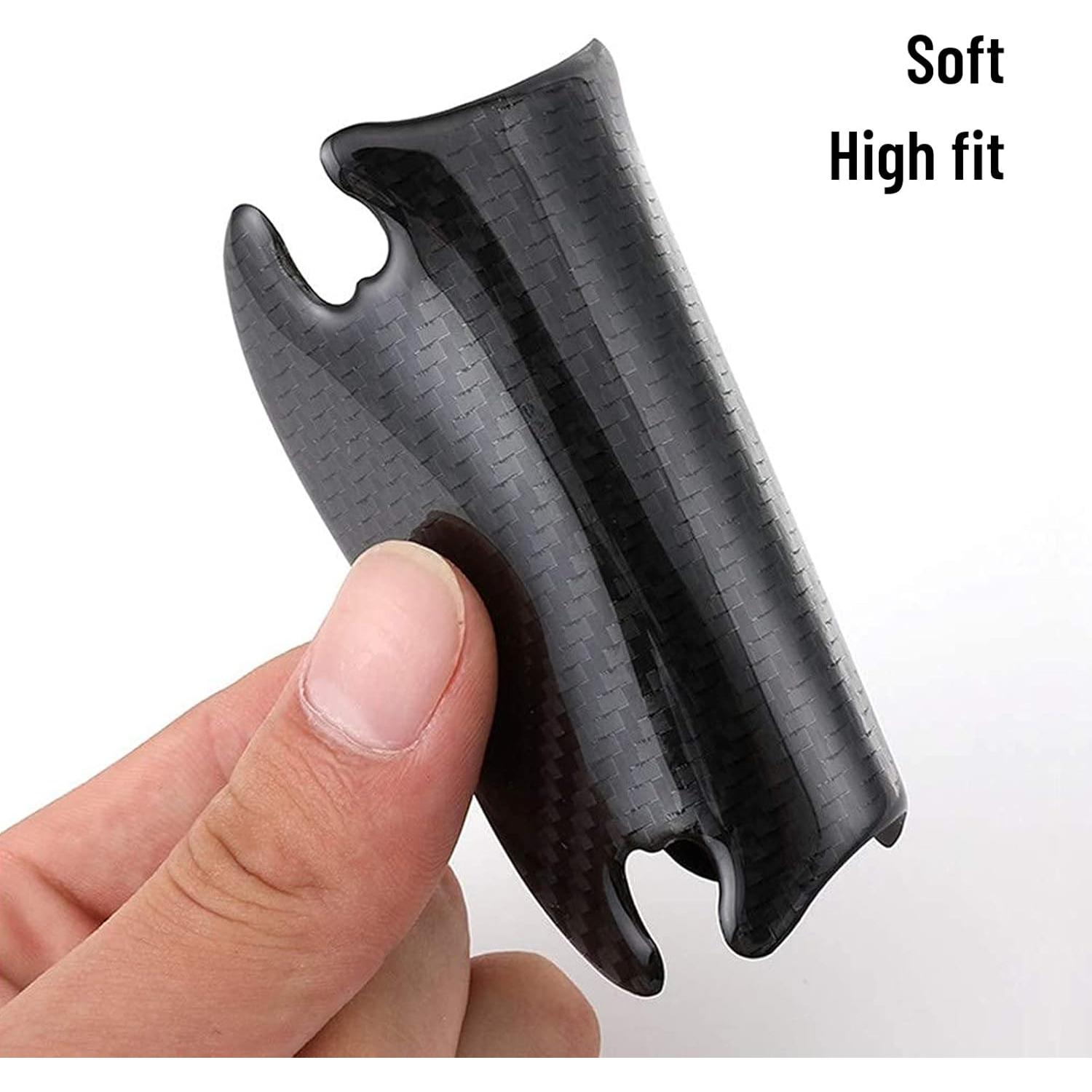 Protector de Manija de Puerta LANZMYAN Antirayaduras Reflectante 8PCS Azul