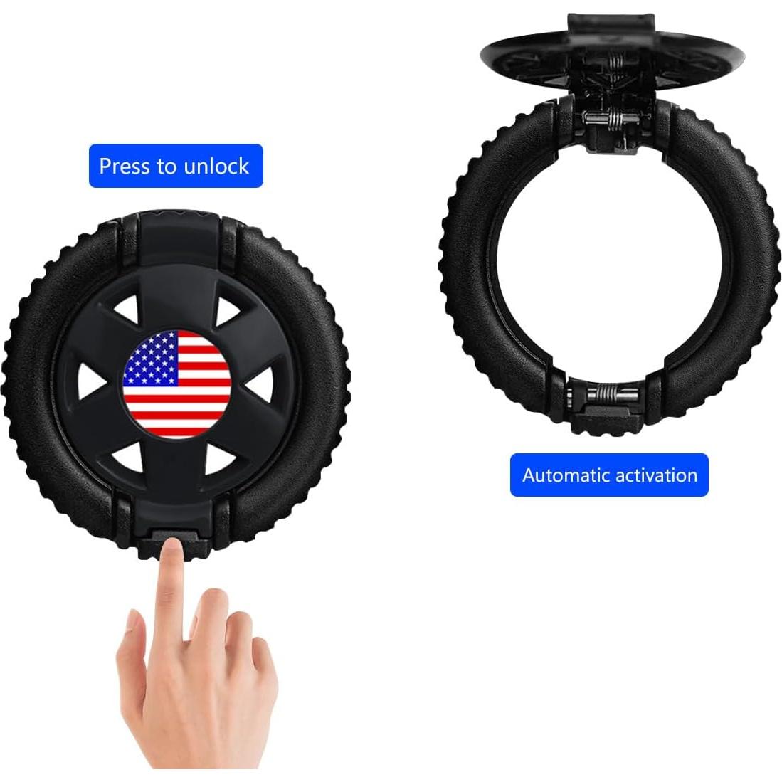Anillo de Inicio Motor KHGUZ Negro 4.5 cm Protección Botón