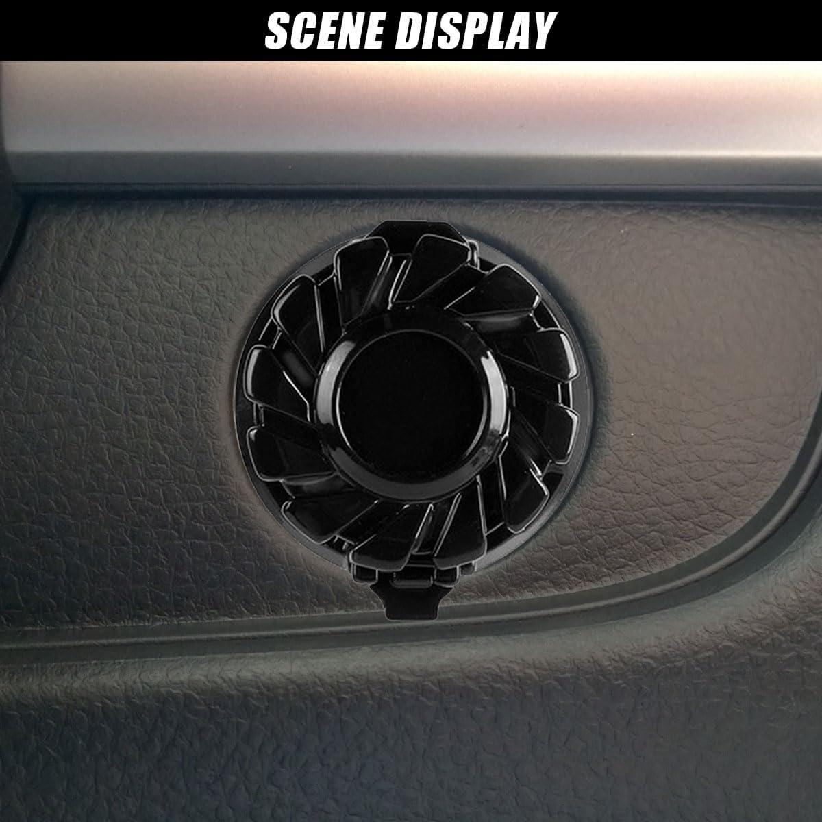 Cubierta de Botón de Inicio DUSCOKE Negro Mate 4.34x3.96cm