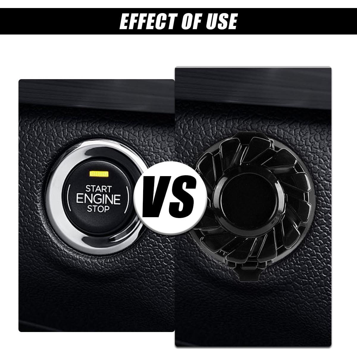 Cubierta de Botón de Inicio DUSCOKE Negro Mate 4.34x3.96cm