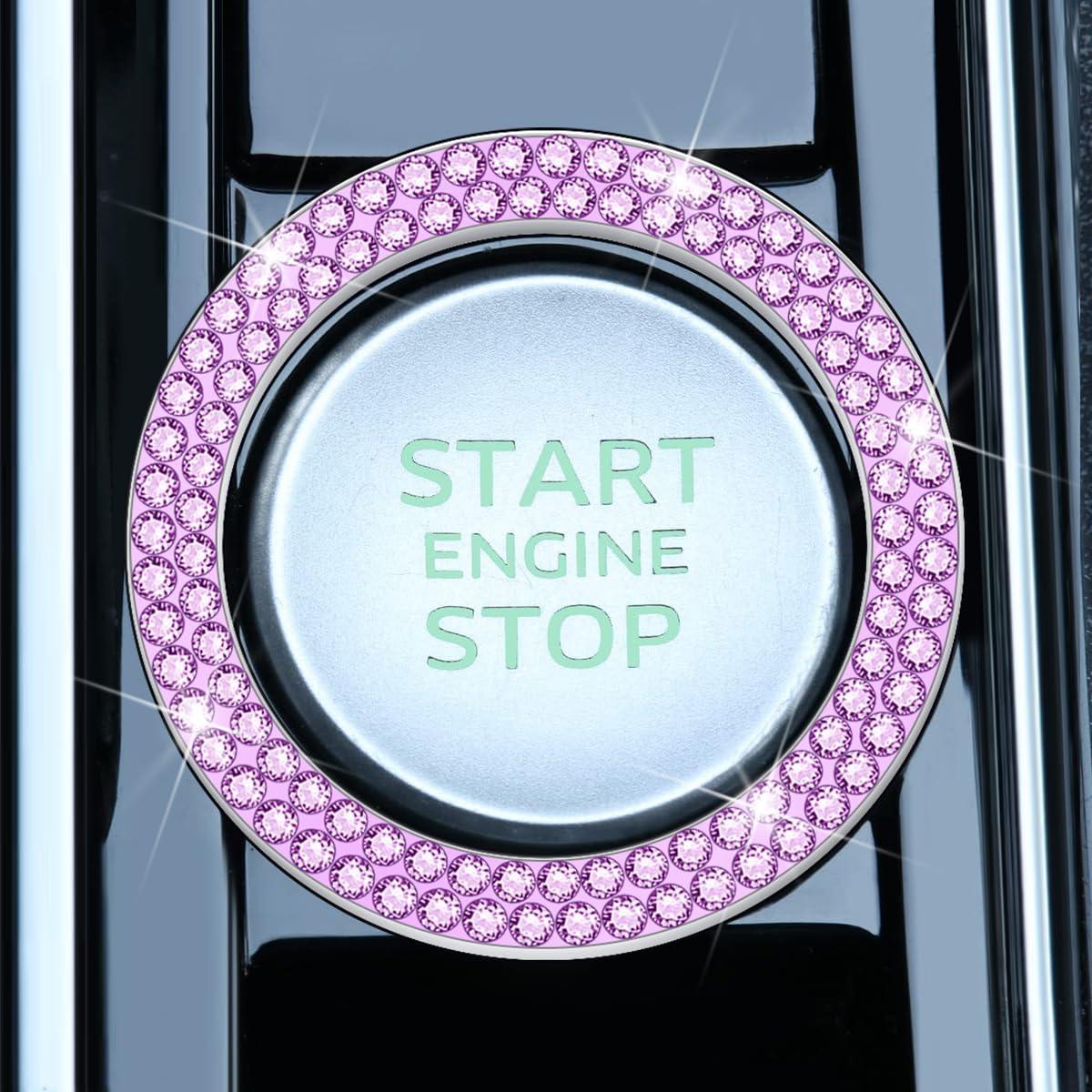 2PCS Pegatinas Brillantes de Anillo de Inicio KHGUZ para Auto