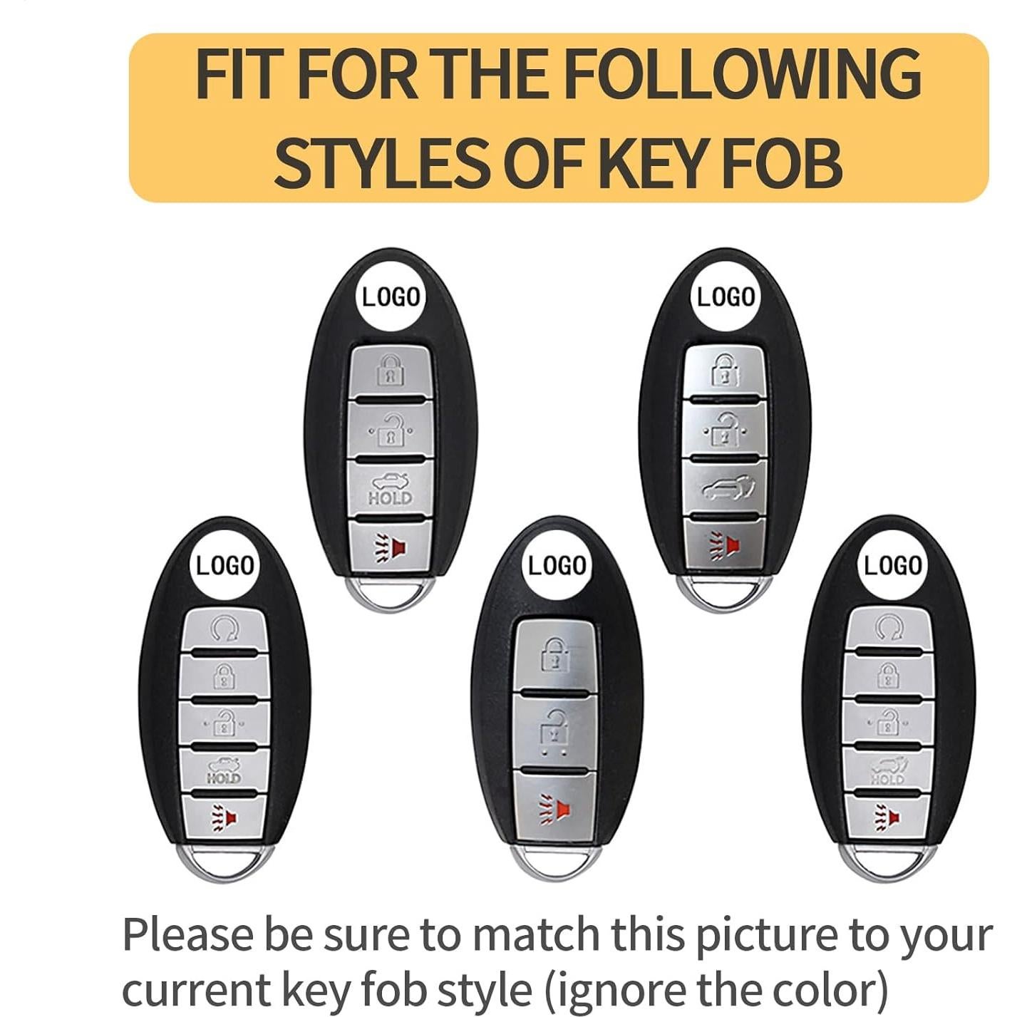 Funda de llavero TANGSEN TPU para Infiniti y Nissan 2-6 botones