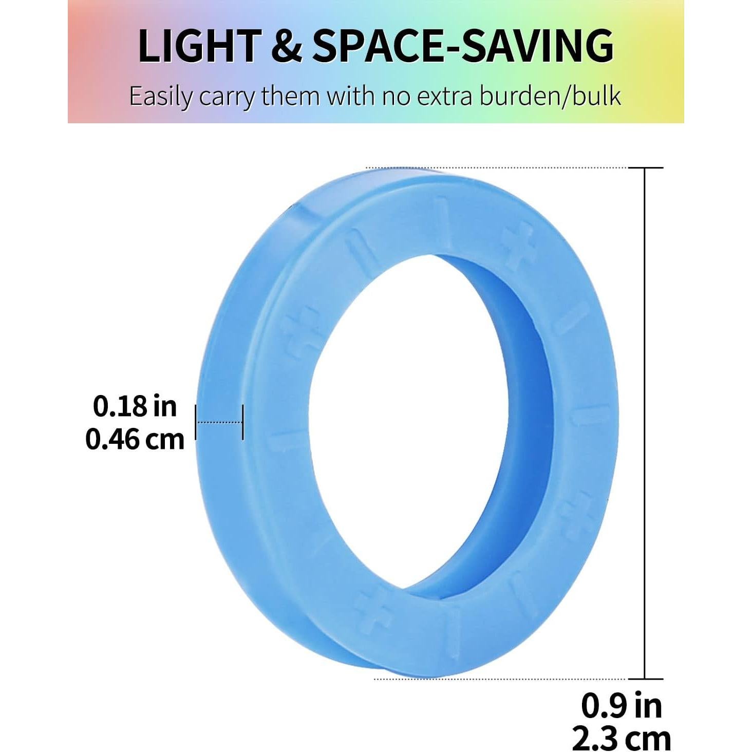 Tapas de Llave Uniclife 24 Piezas 2.29 cm Redondas 8 Colores
