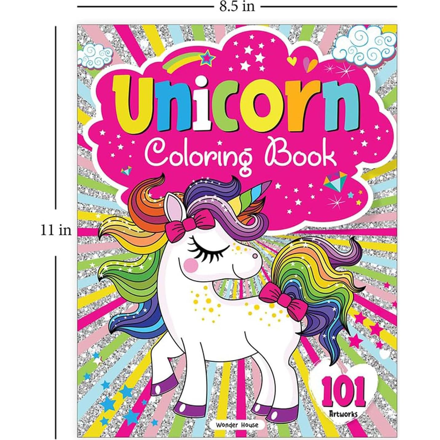 101 Unicorn Colouring Book: Fun Activity Colouring Book For Children