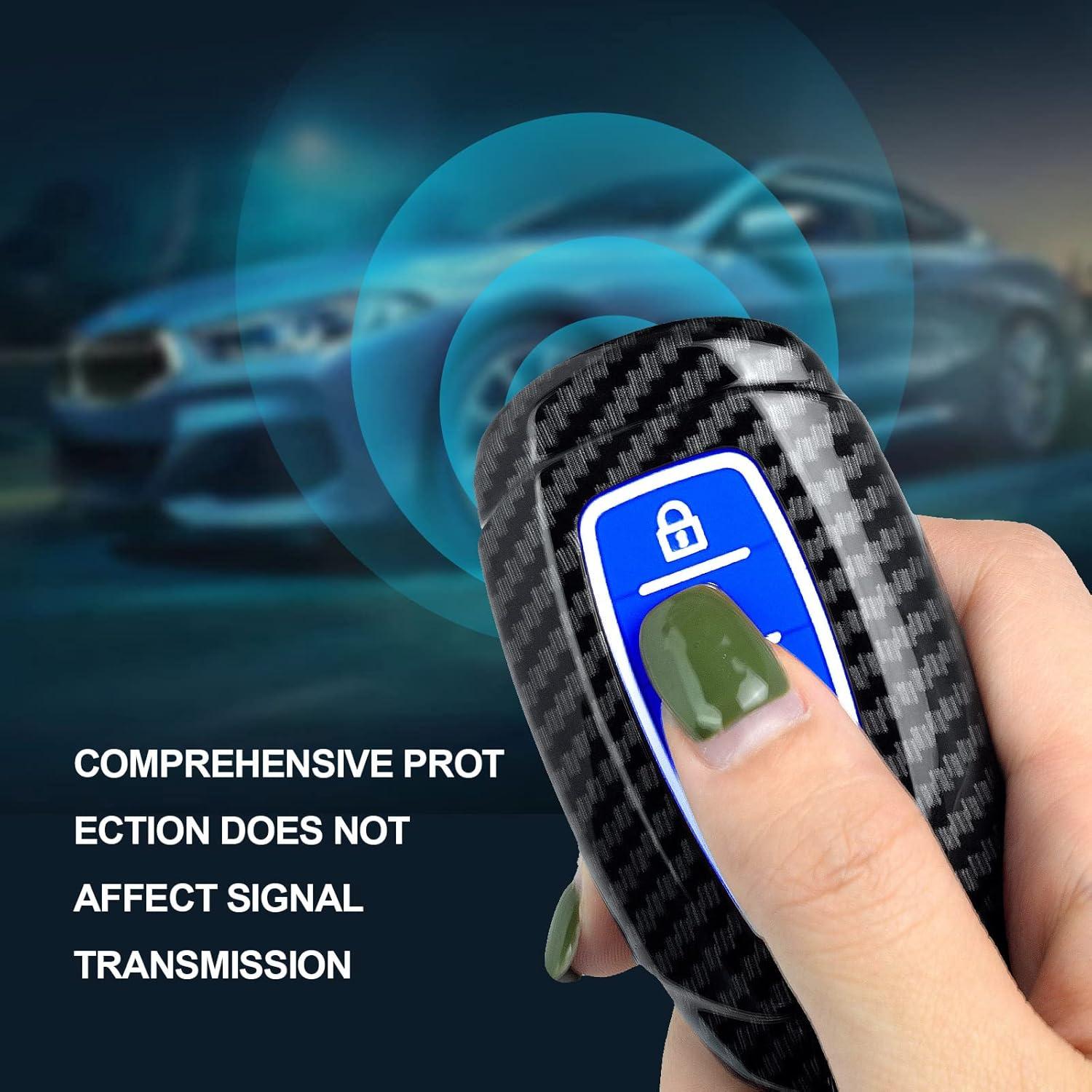 Funda de Llave Inteligente Hyundai 5 Botones Silicona Azul