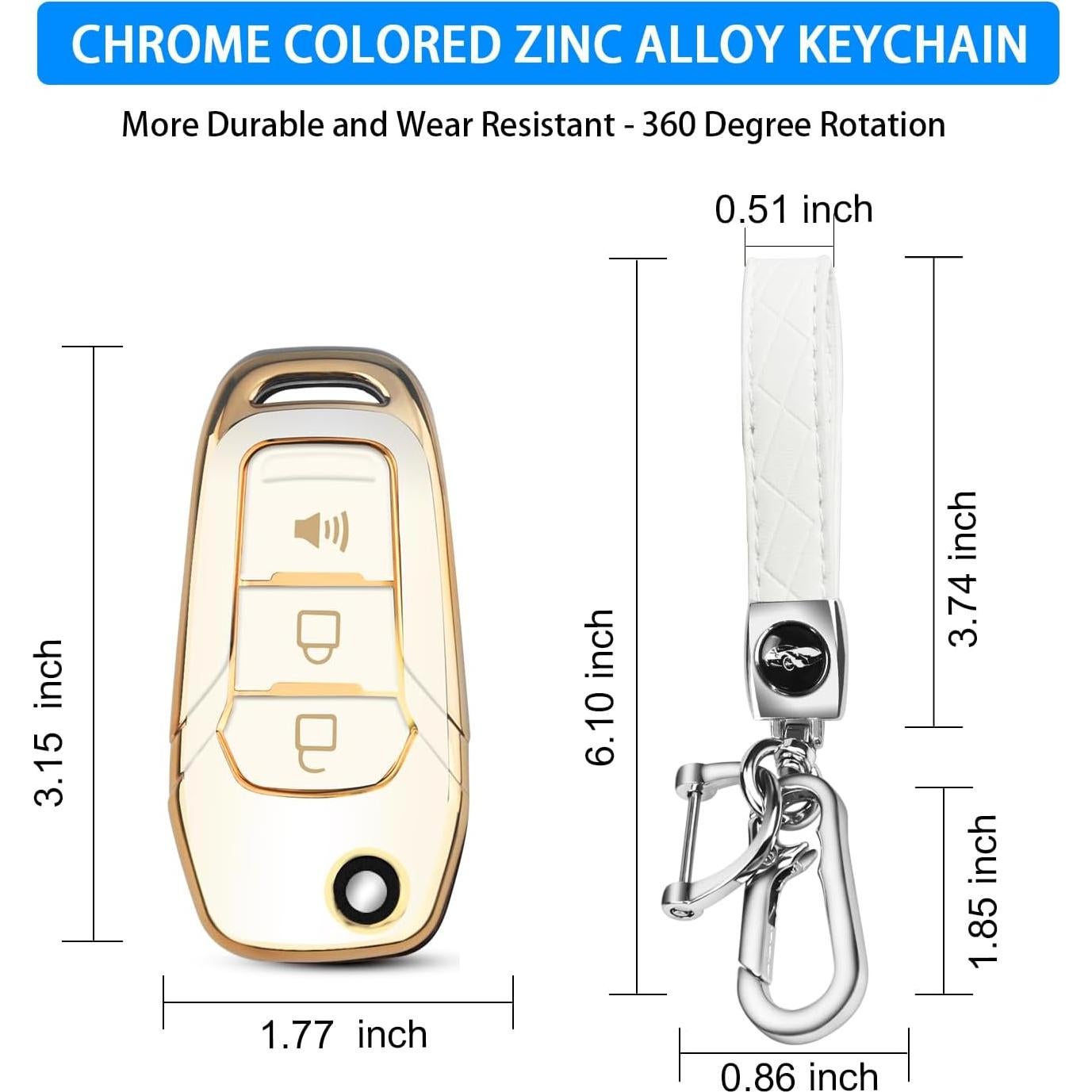 Funda de Llave TPU QBUC para Ford F150 F250 Focus 2015-2019
