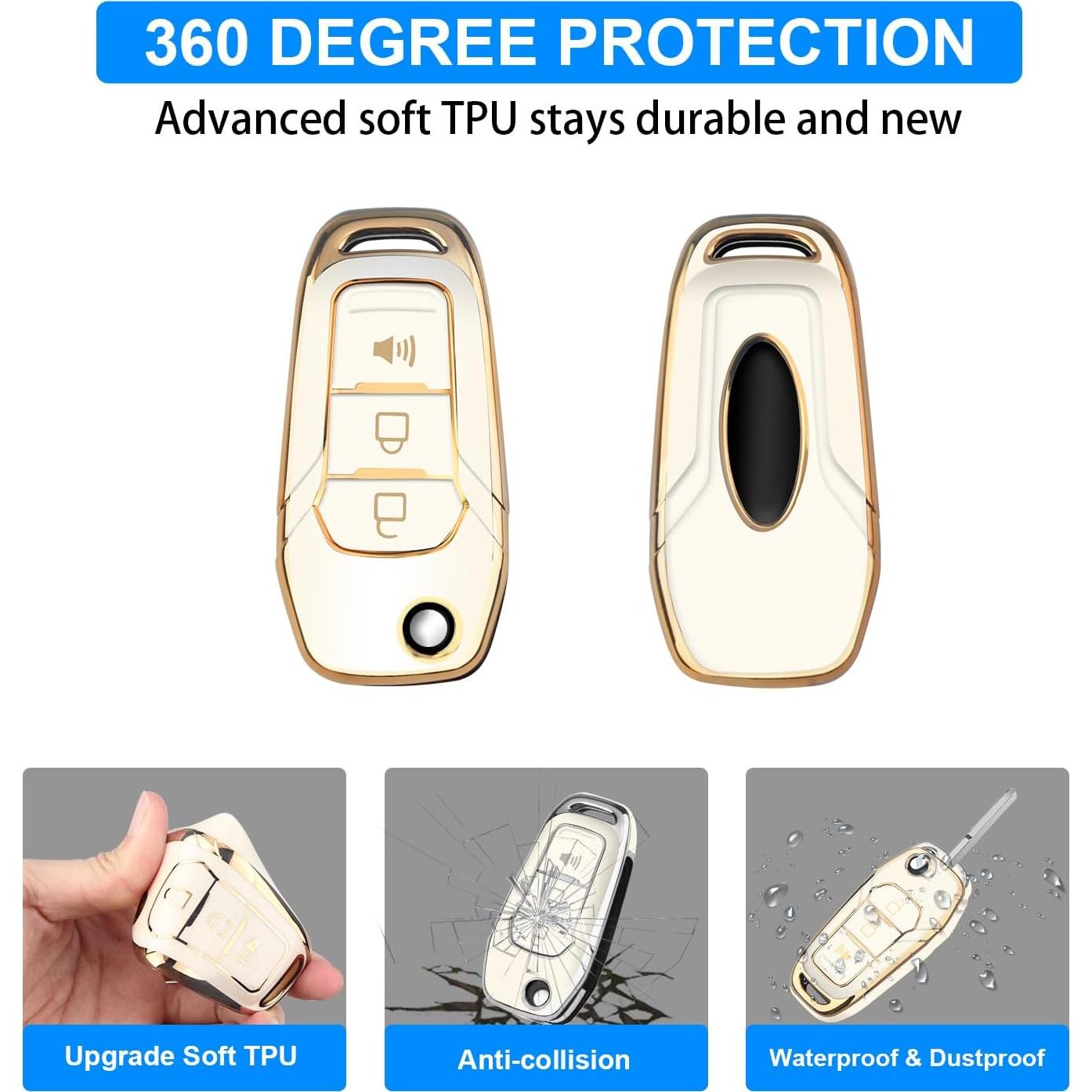 Funda de Llave TPU QBUC para Ford F150 F250 Focus 2015-2019