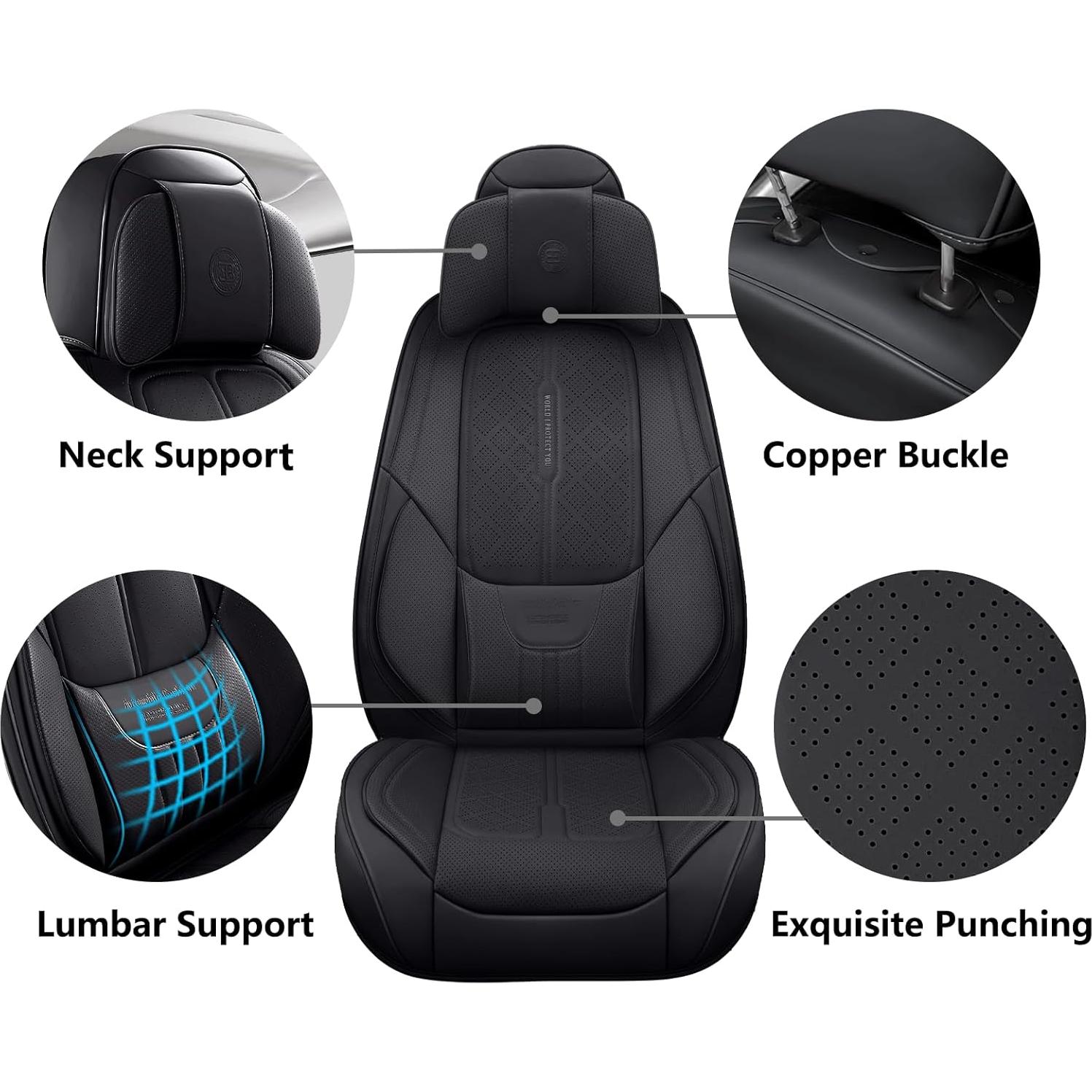 Funda de Asiento de Coche NS YOLO MJ01 Negra Ajuste Universal